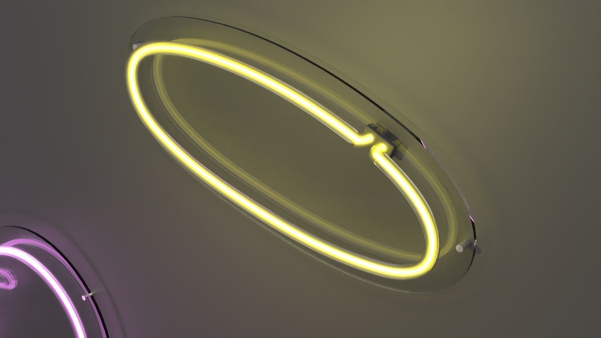 Angel Wings - Neon Sign 3D model_4