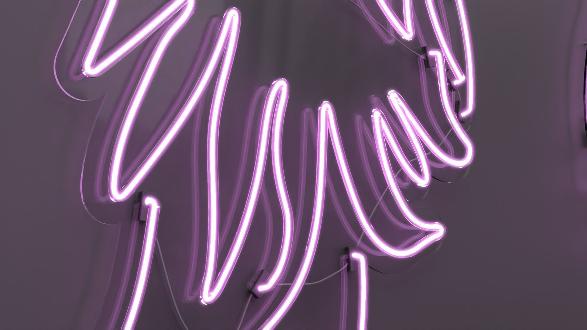 Angel Wings - Neon Sign 3D model_2