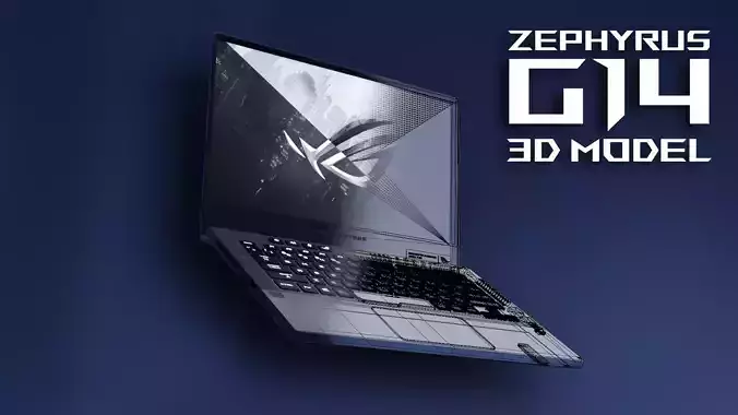 Asus Zephyrus G14 3D model
