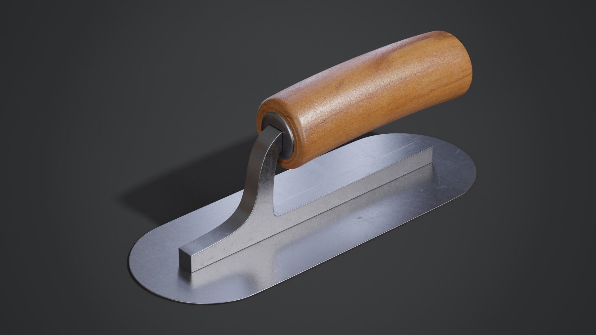 Mini Pool Trowel 3D model_1