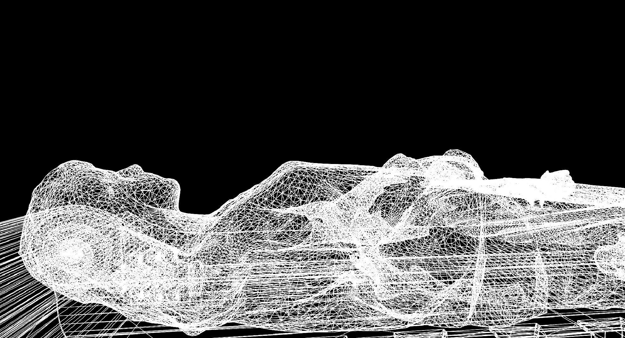 Queen Tomb with silver statue Low-poly 3D model_18