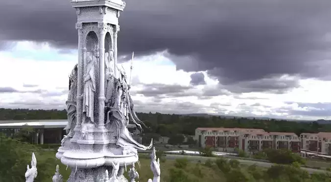 Fountain angel statues new version 1