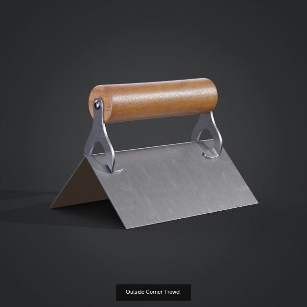 Masonry Trowel set 3D Model Collection_10