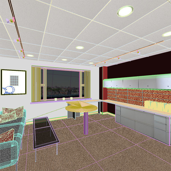 Office Room 3D model_5
