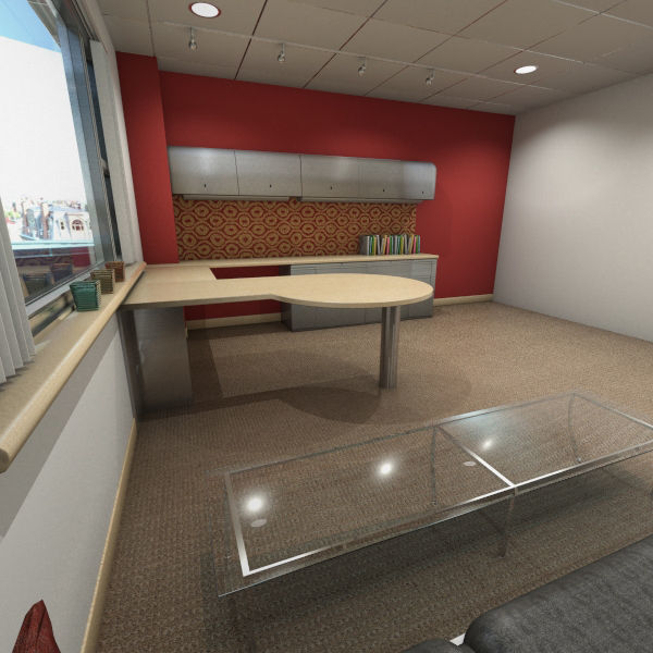 Office Room 3D model_3