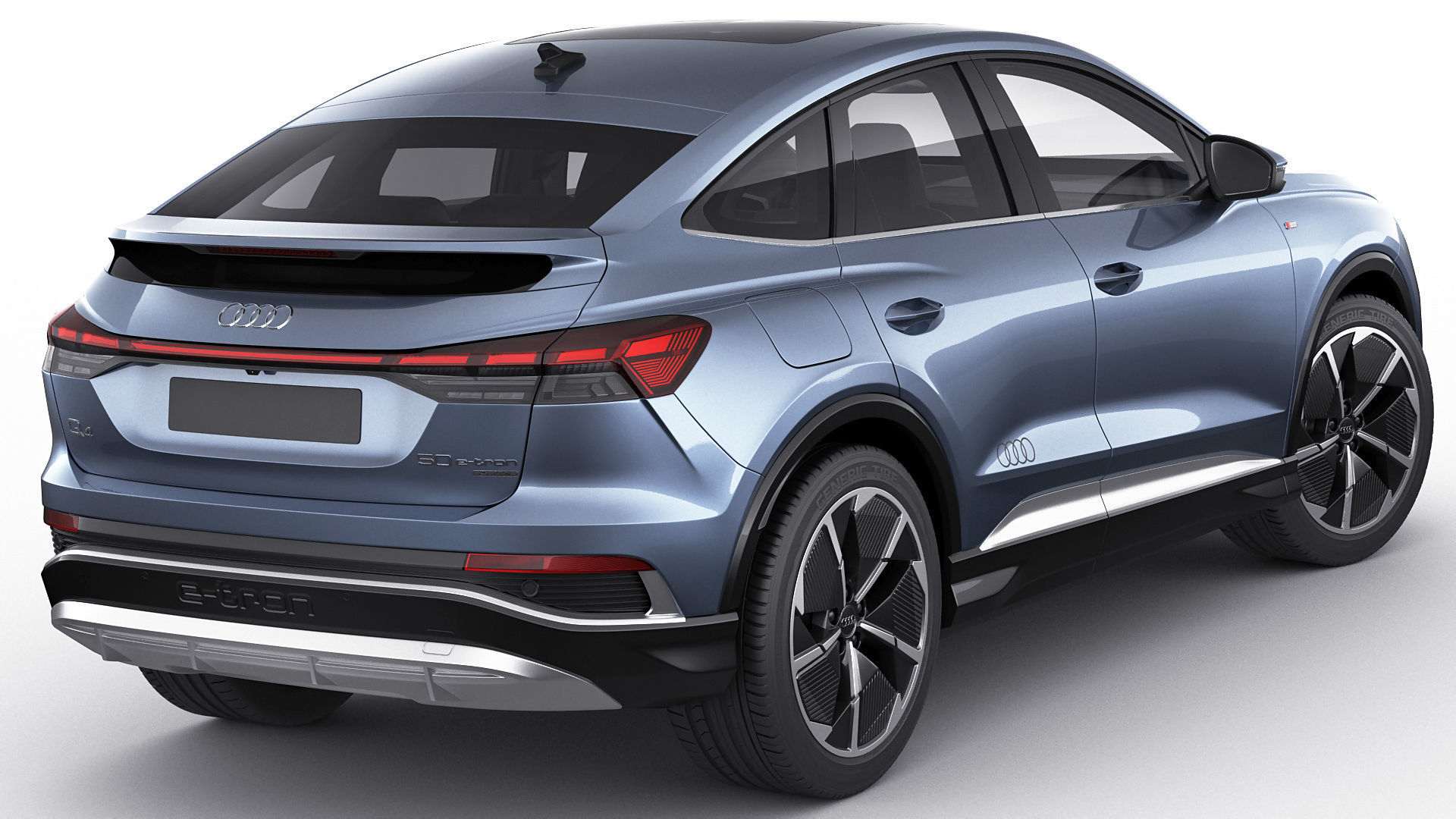 Audi Q4 e-tron  Sportback 2022 standard and s-line 3D model_3