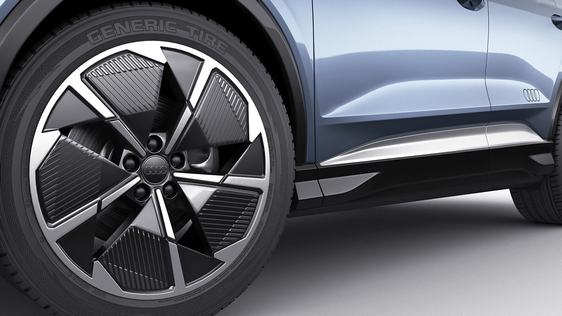 Audi Q4 e-tron  Sportback 2022 standard and s-line 3D model_21