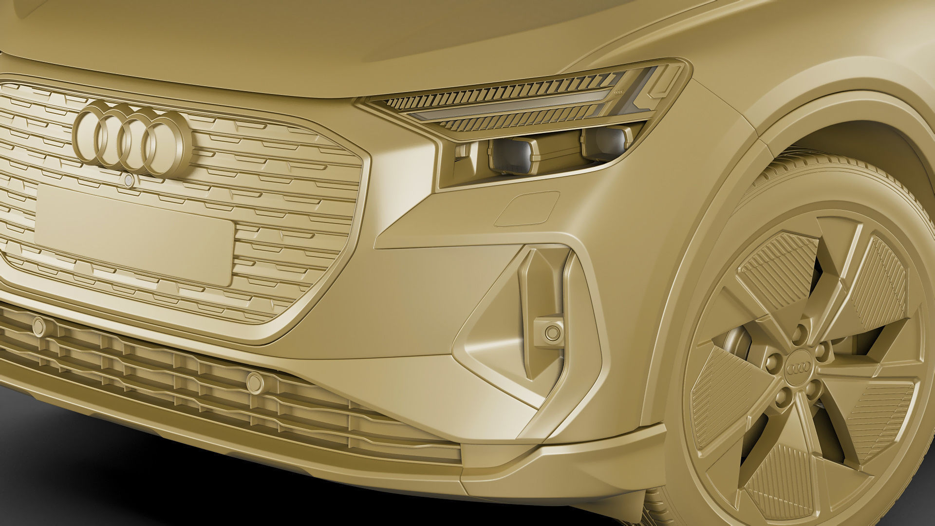 Audi Q4 e-tron  Sportback 2022 standard and s-line 3D model_35