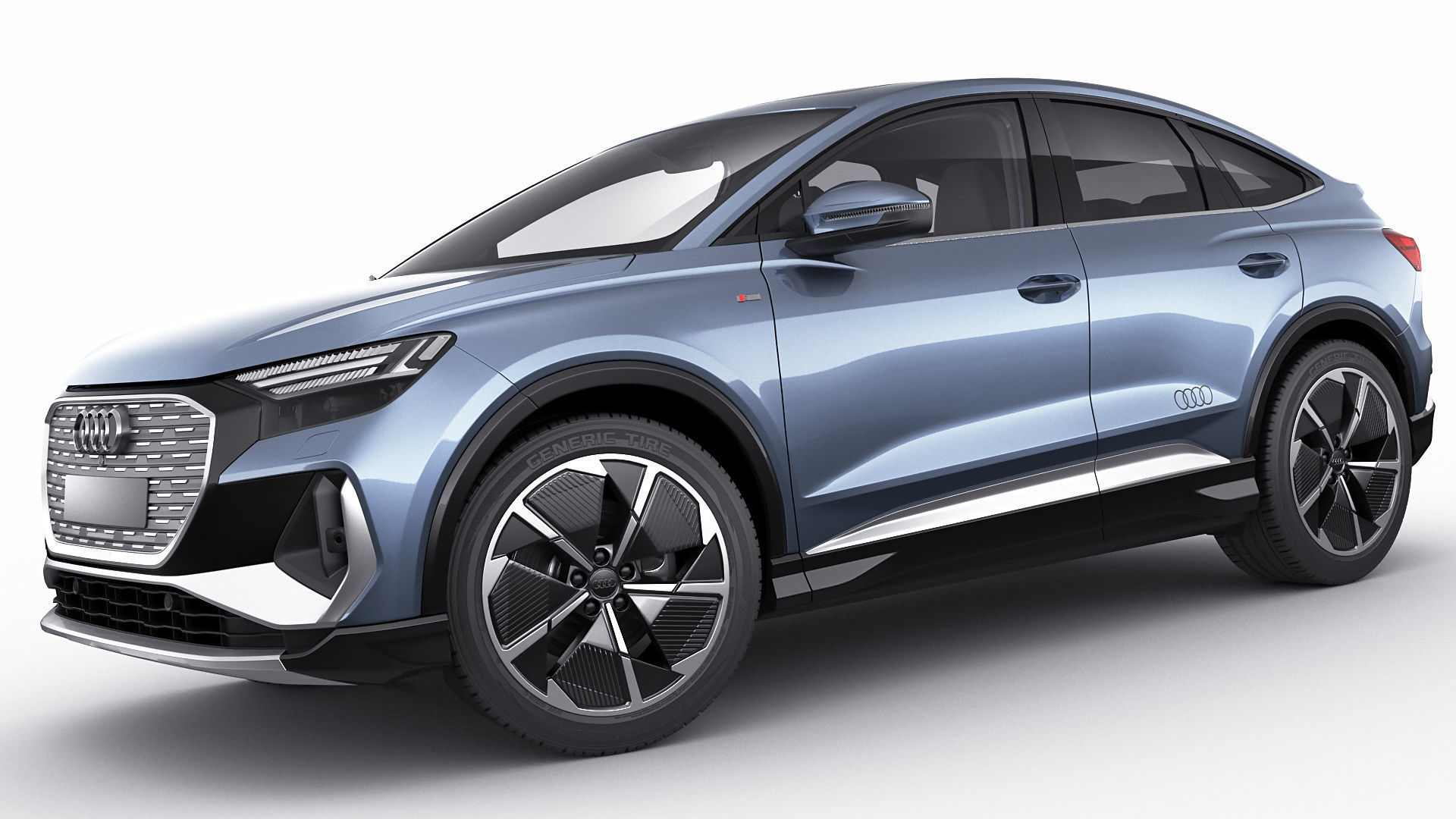 Audi Q4 e-tron  Sportback 2022 standard and s-line 3D model_17