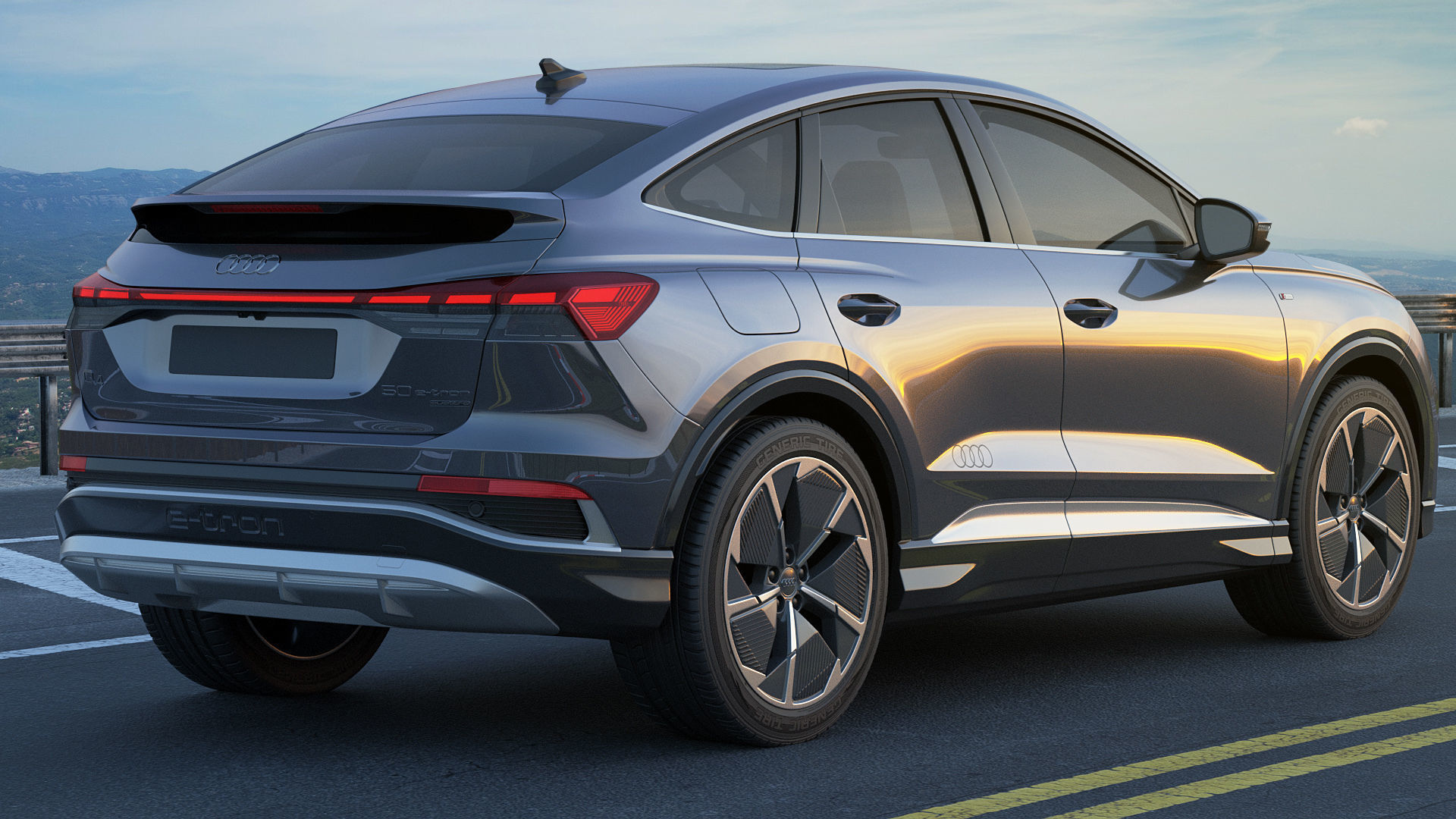 Audi Q4 e-tron  Sportback 2022 standard and s-line 3D model_32