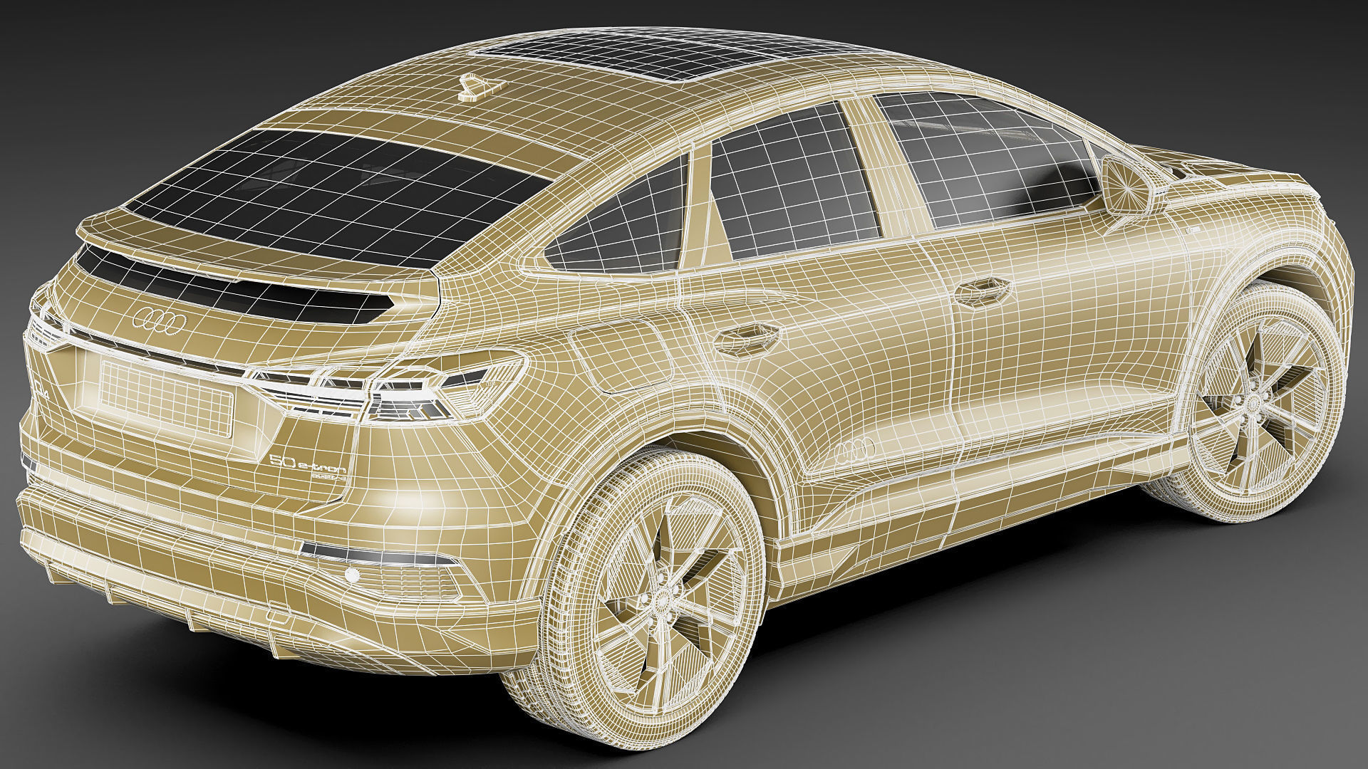 Audi Q4 e-tron  Sportback 2022 standard and s-line 3D model_39