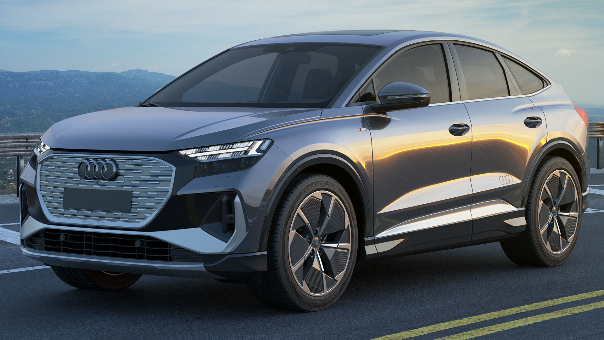 Audi Q4 e-tron  Sportback 2022 standard and s-line 3D model_31