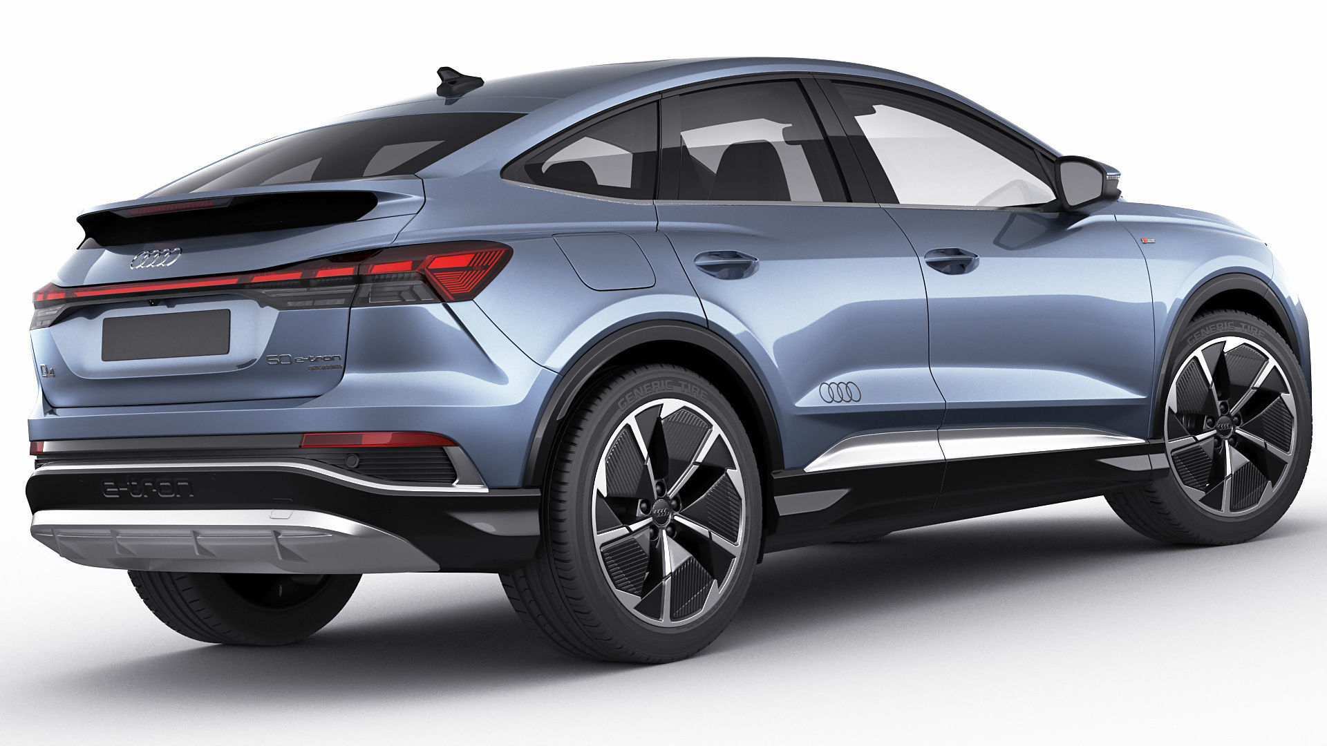 Audi Q4 e-tron  Sportback 2022 standard and s-line 3D model_19