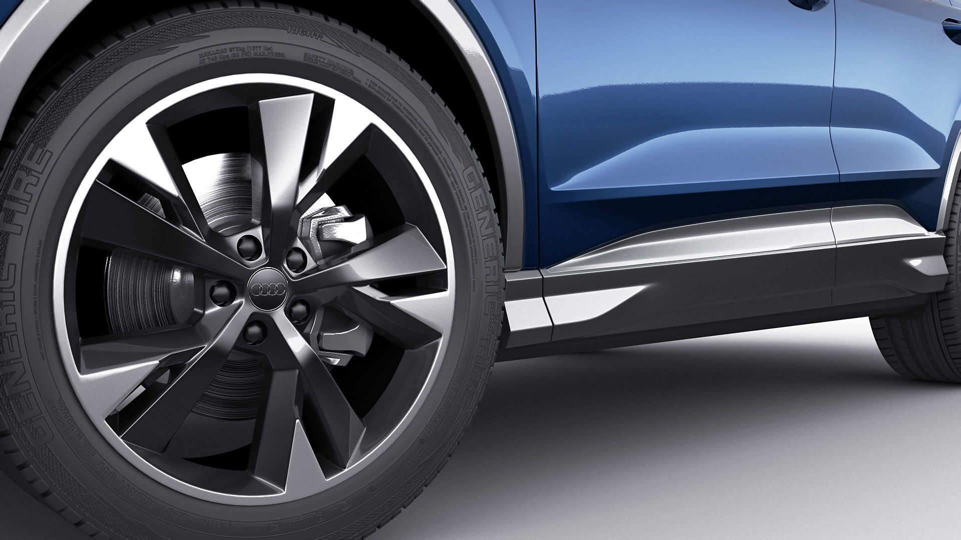 Audi Q4 e-tron  Sportback 2022 standard and s-line 3D model_22