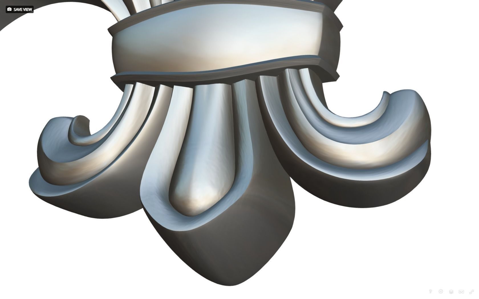 Flower Lily Fleur de lis 3D print model_15