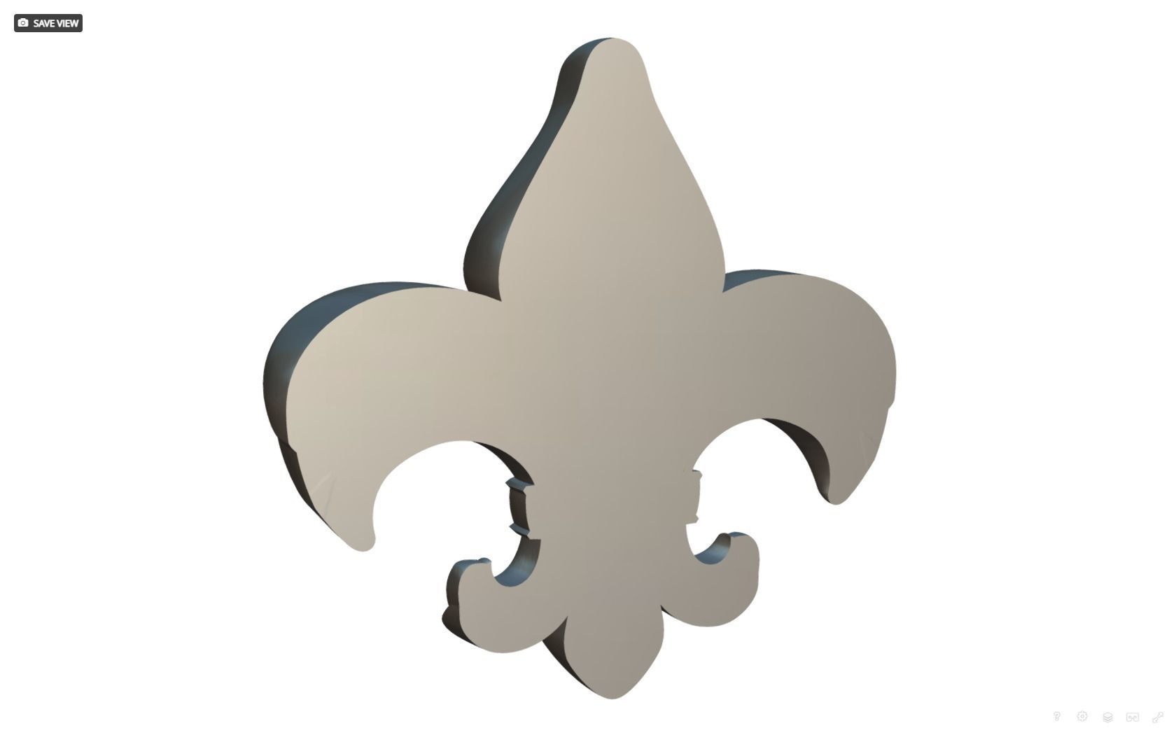 Flower Lily Fleur de lis 3D print model_19
