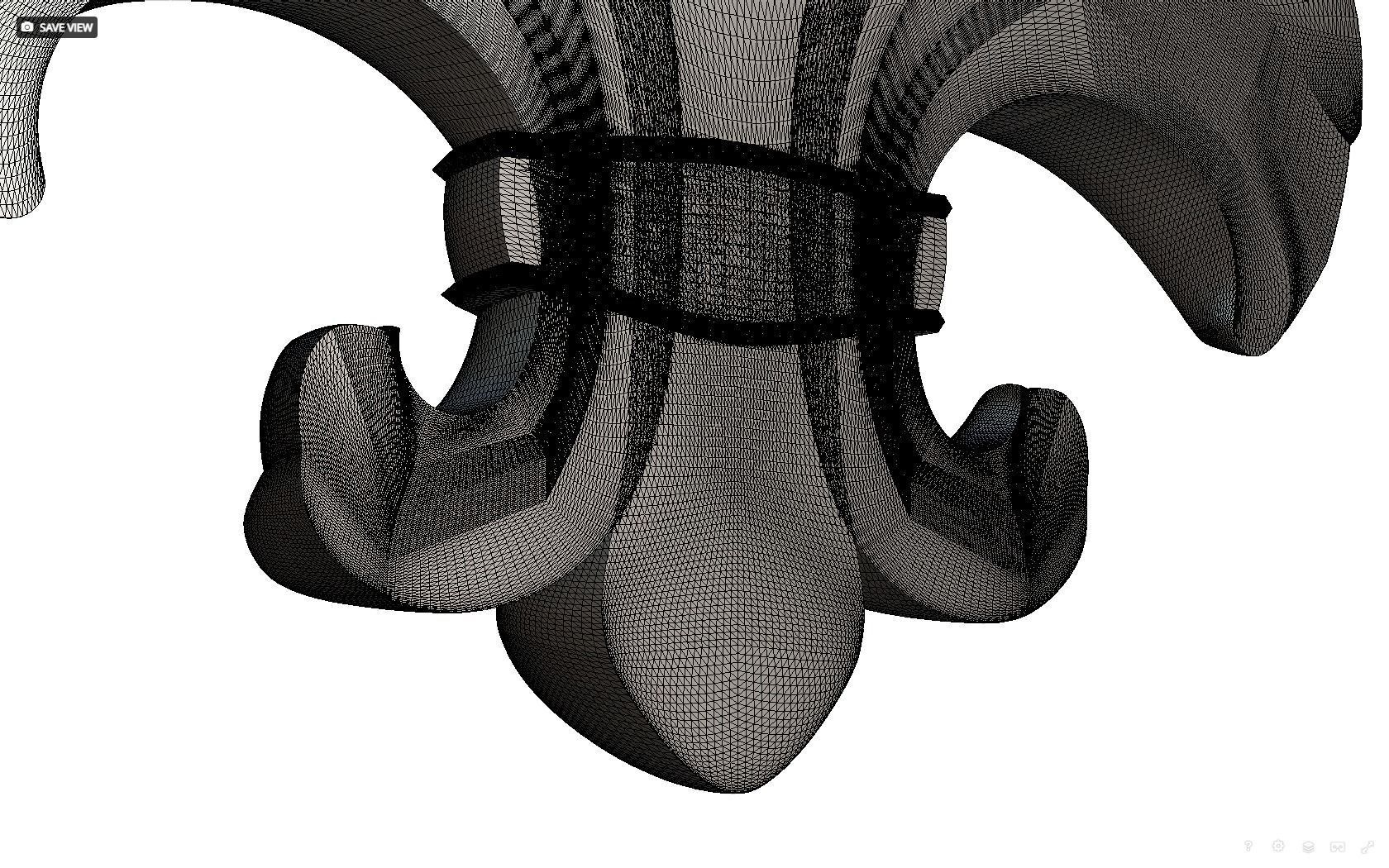 Flower Lily Fleur de lis 3D print model_17