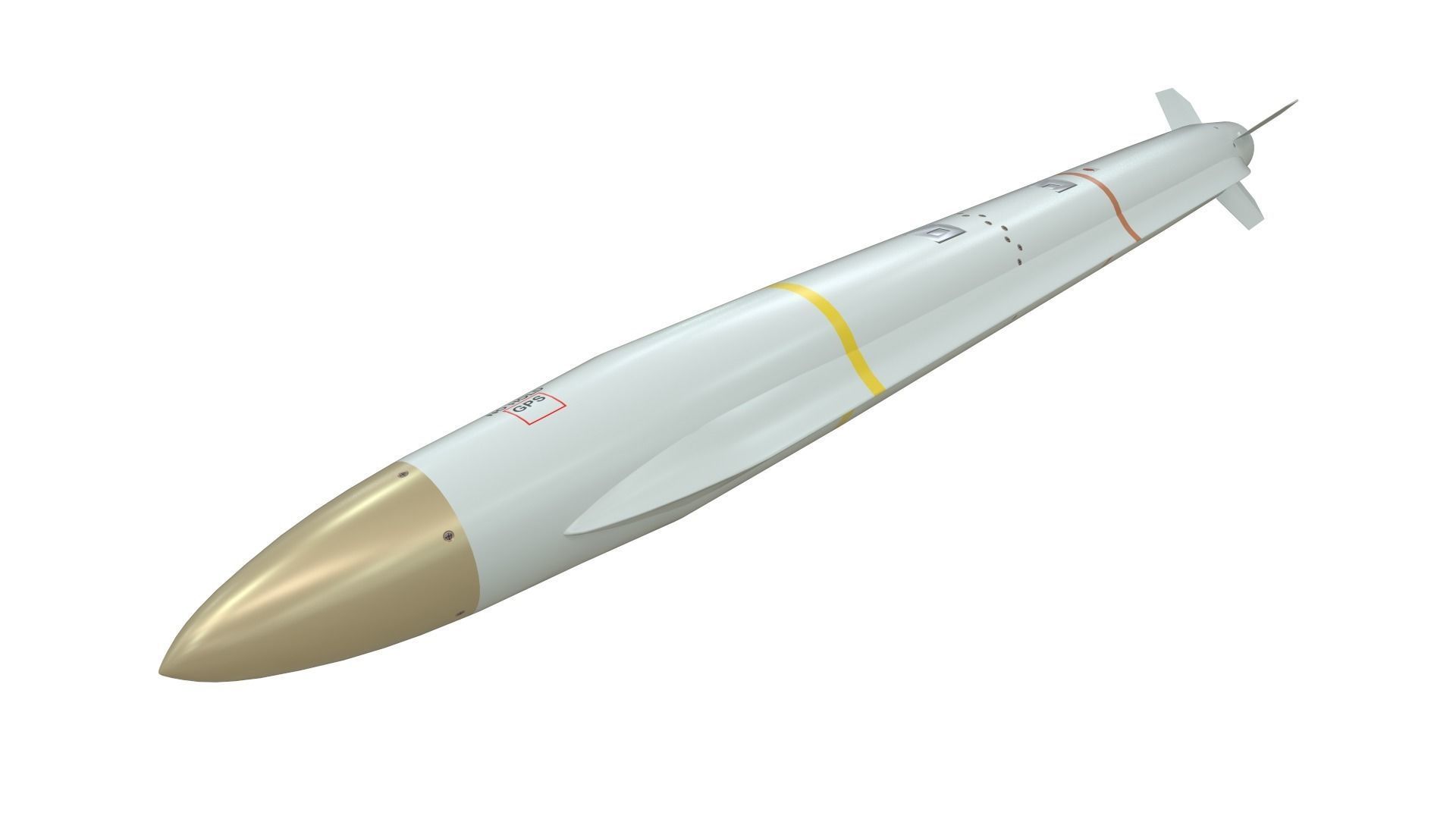 AARGM-ER missile Low-poly 3D model_4