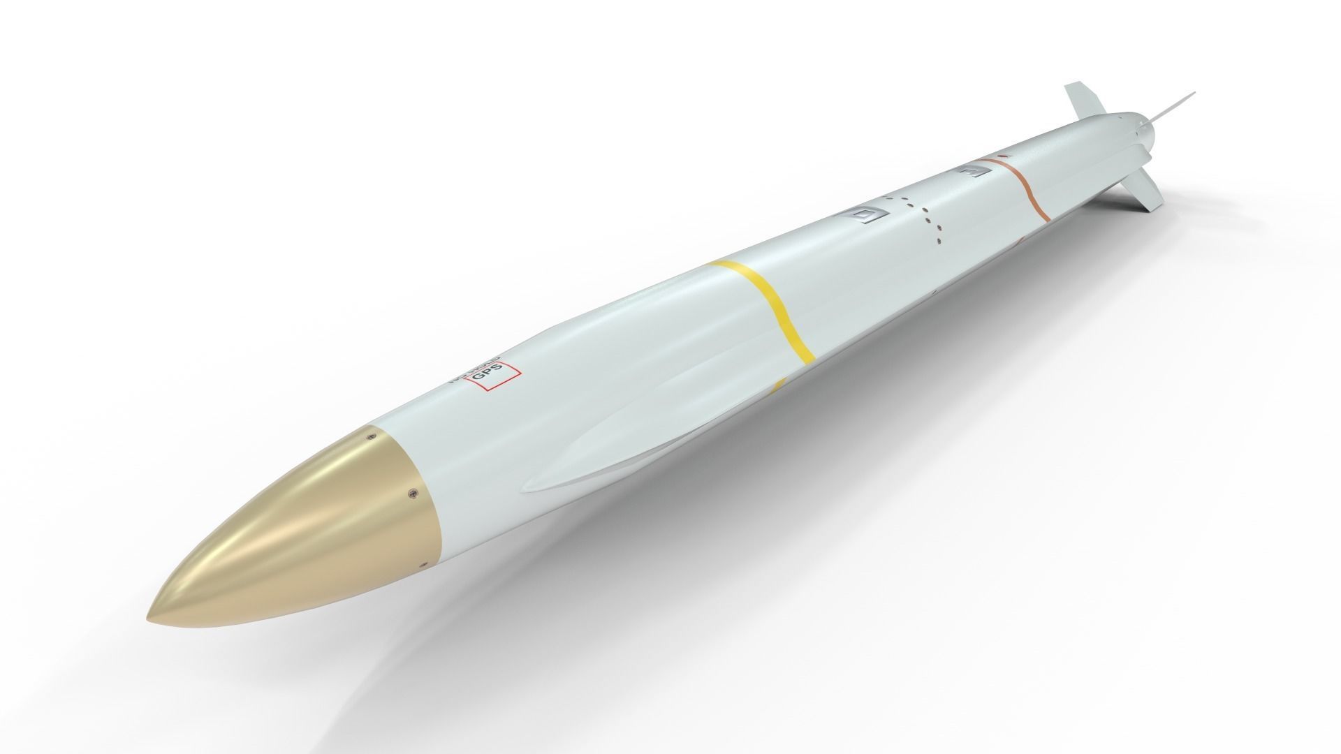 AARGM-ER missile Low-poly 3D model_1