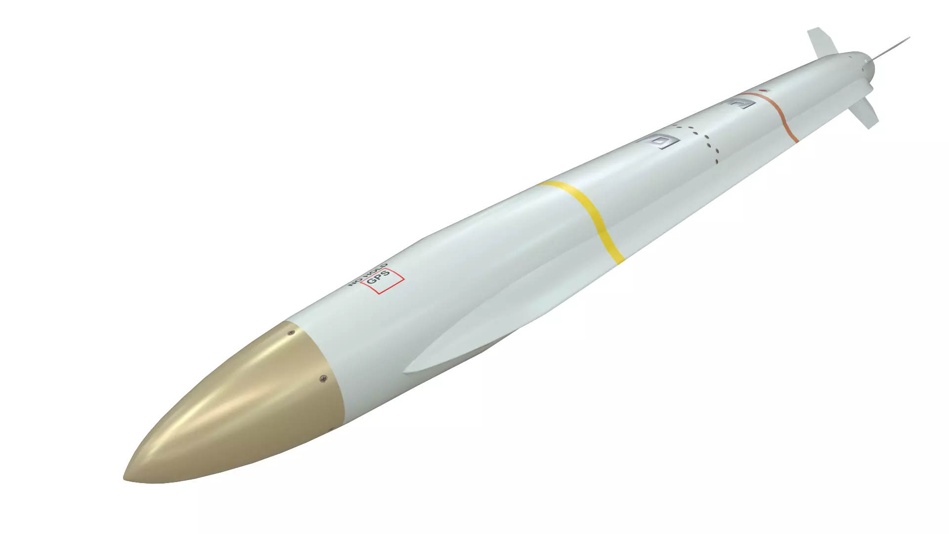 AARGM-ER missile Low-poly 3D model_0