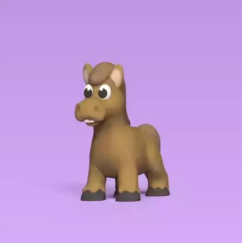 Cartoon Horse 3D print model