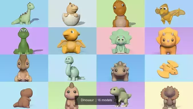 Dinosaur bird flying in air