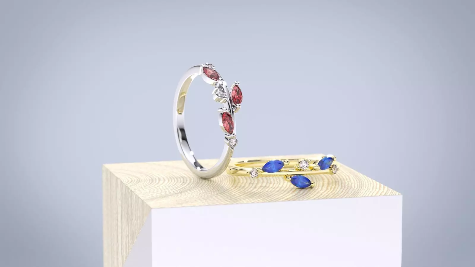 WEDDING RING STACK MY025 3D print model_0