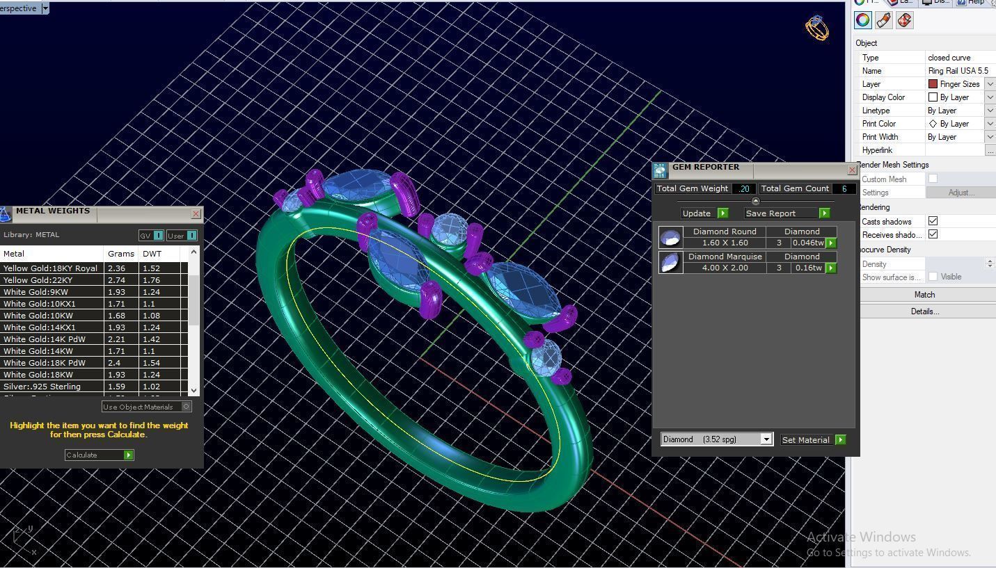 WEDDING RING STACK MY025 3D print model_8