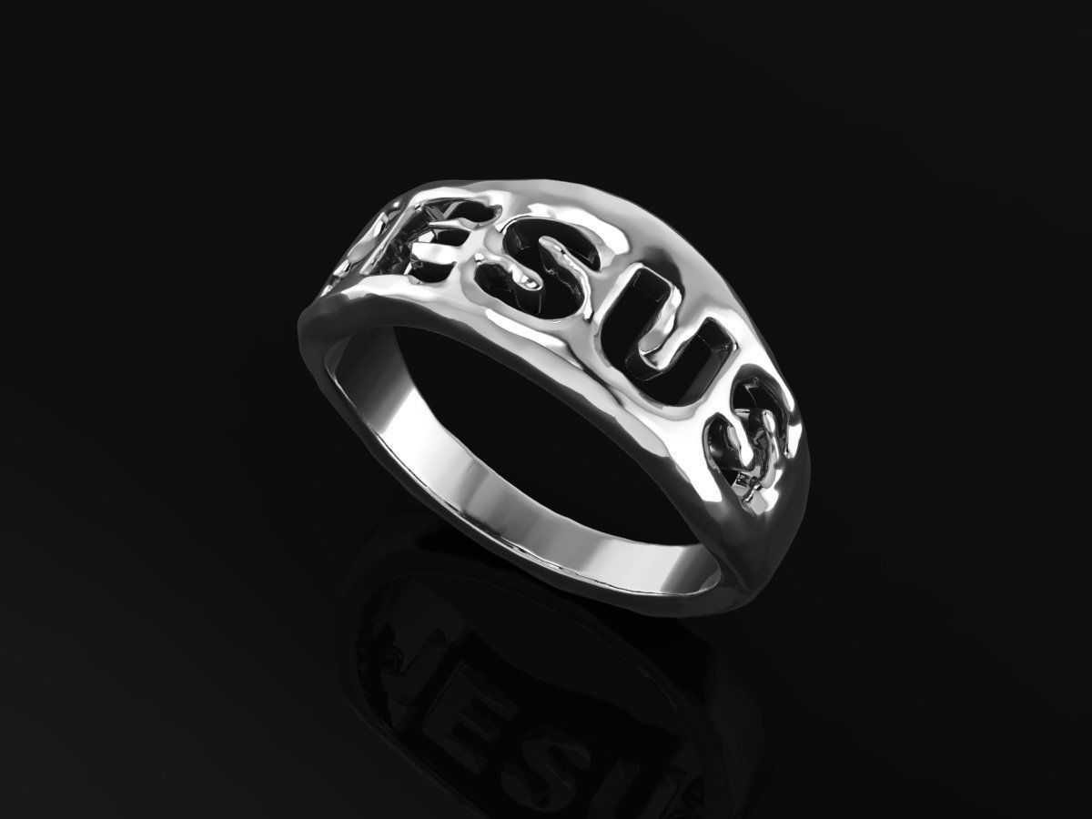 JESUS RING 3D print model_2