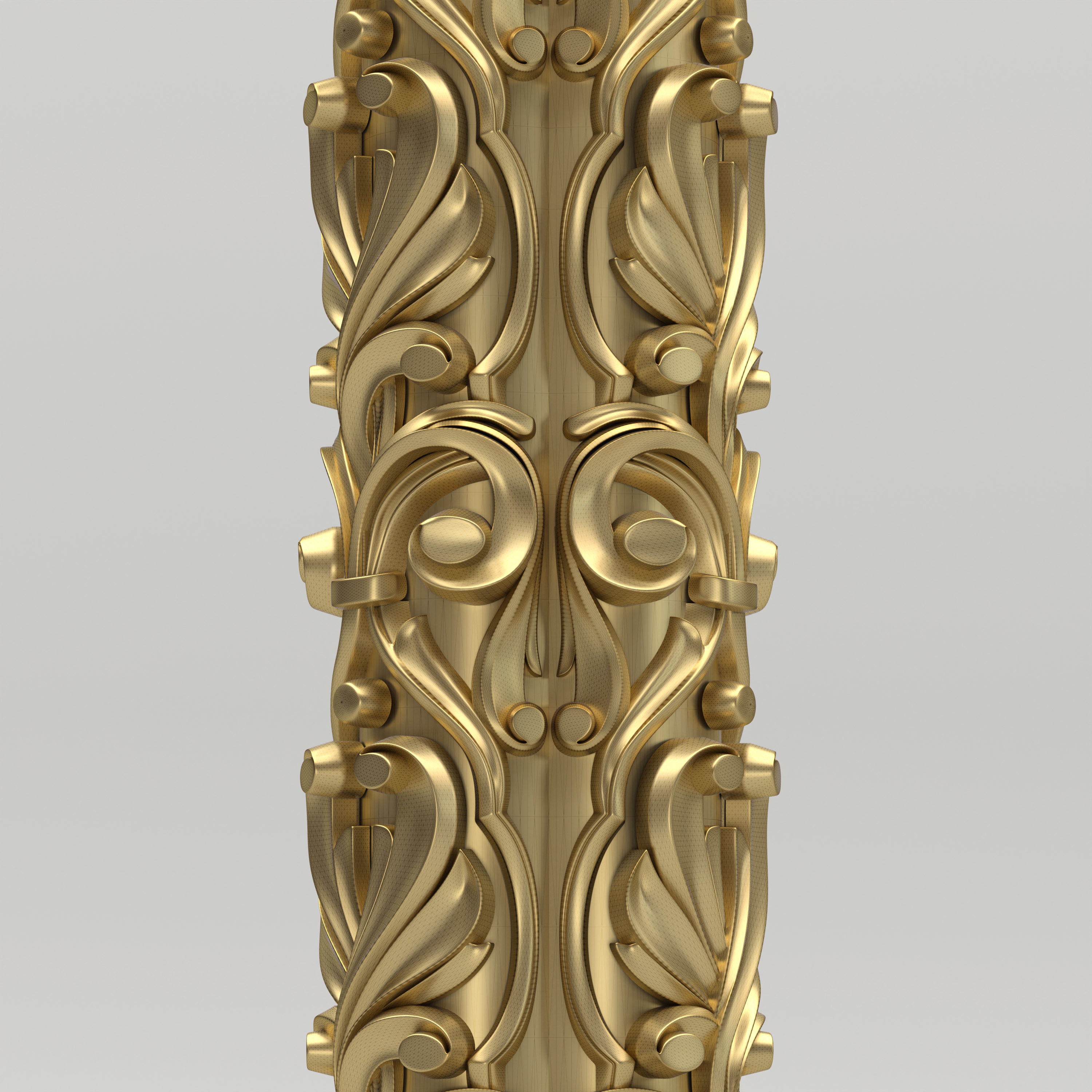 Carved Column 3D model_3