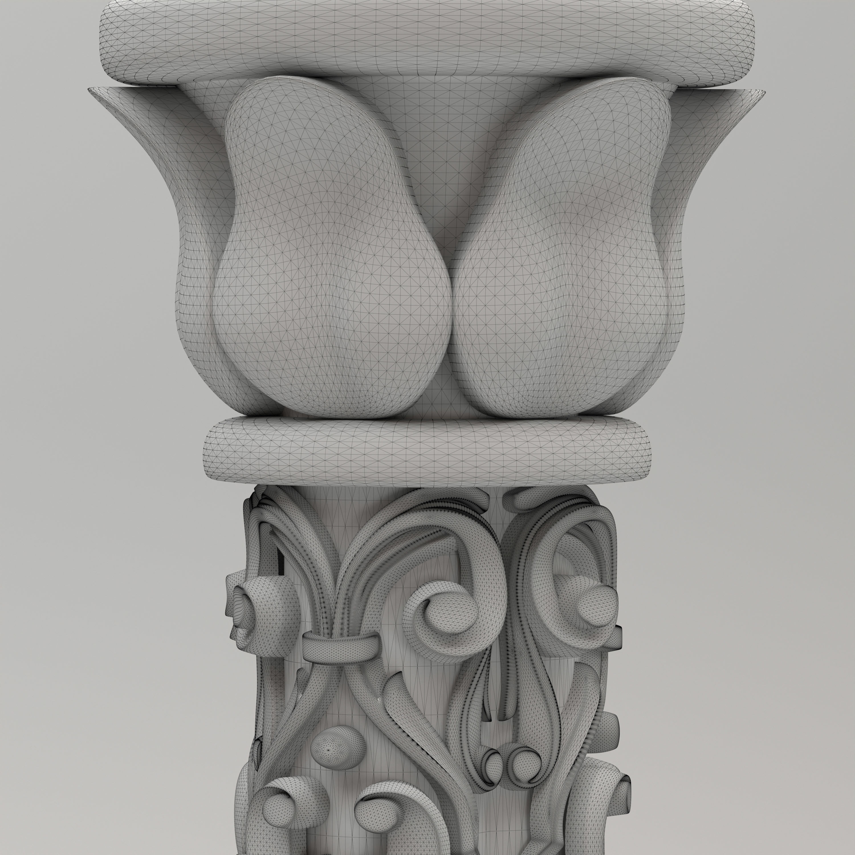 Carved Column 3D model_7