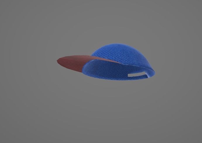 realistic cap 3d model knitted baseball 3D model_5