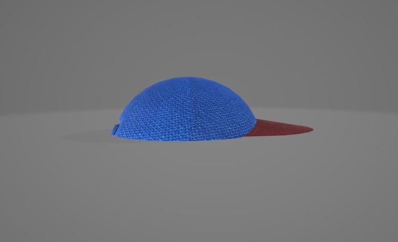 realistic cap 3d model knitted baseball 3D model_3
