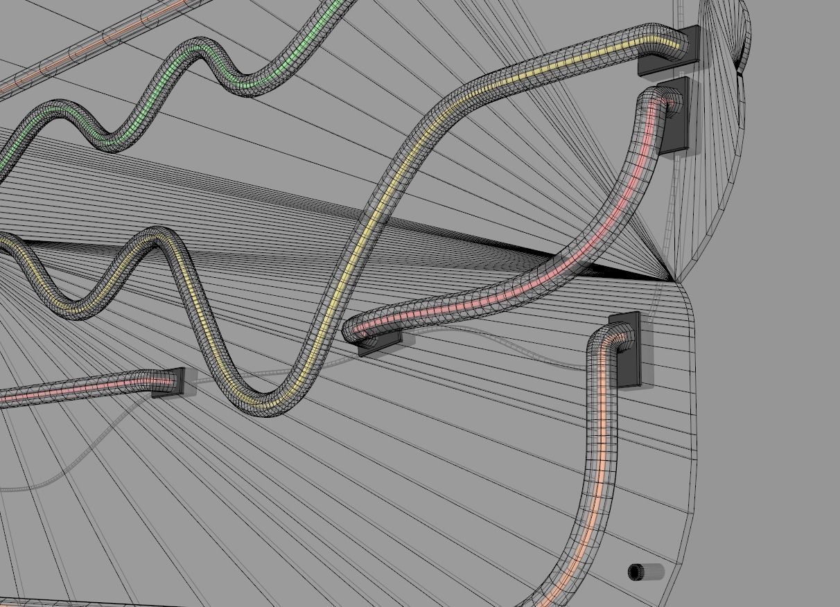 Burger - Neon Sign 3D model_9