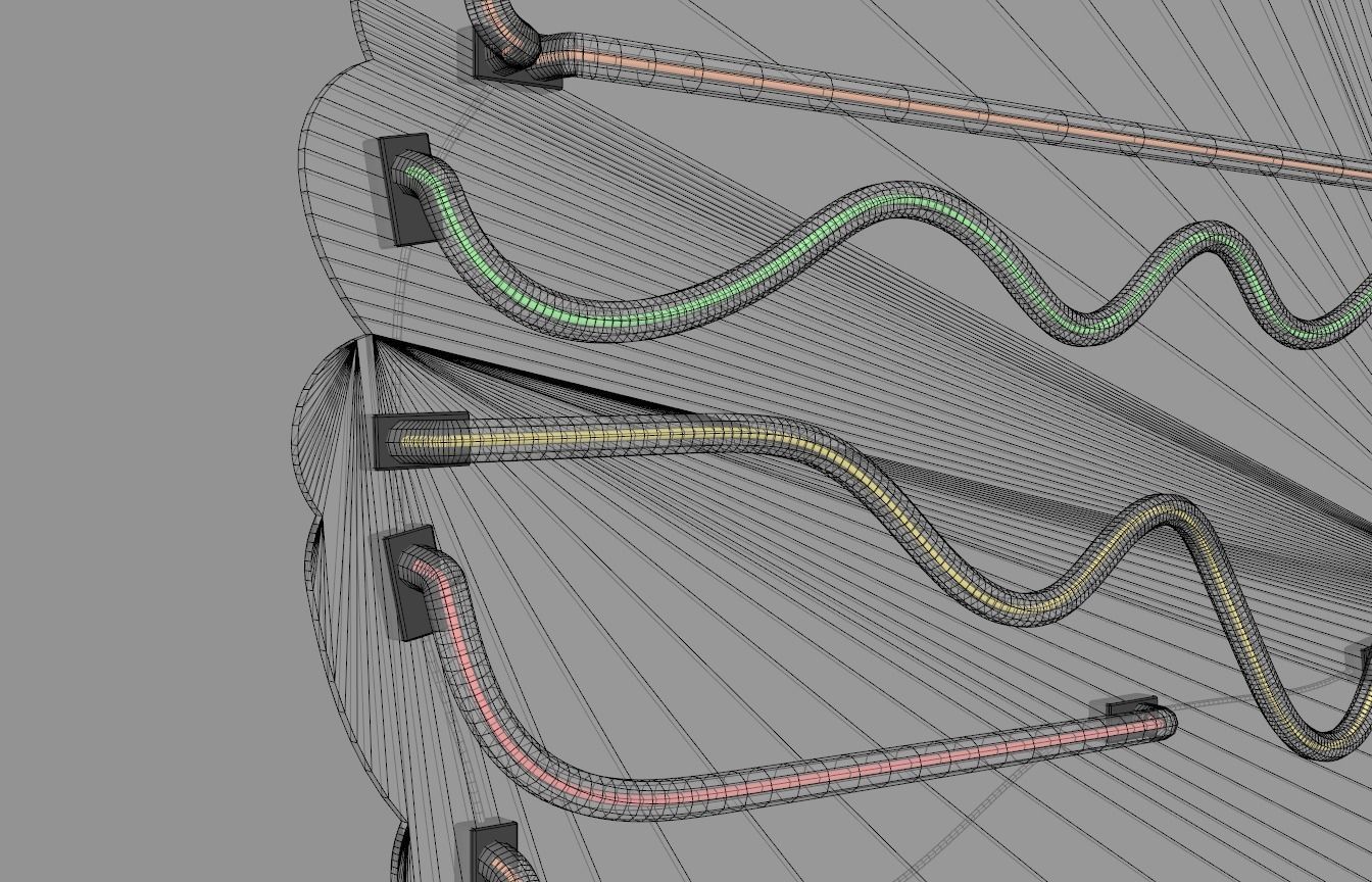 Burger - Neon Sign 3D model_7