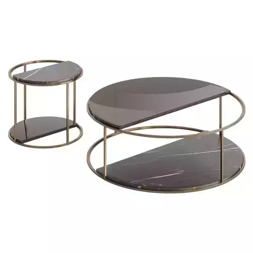 Fendi Boogie Circle Portoro Palladium Marble Low-poly 3D model Fendi Boogie Circle Portoro Palladium Marble Low-poly 3D model