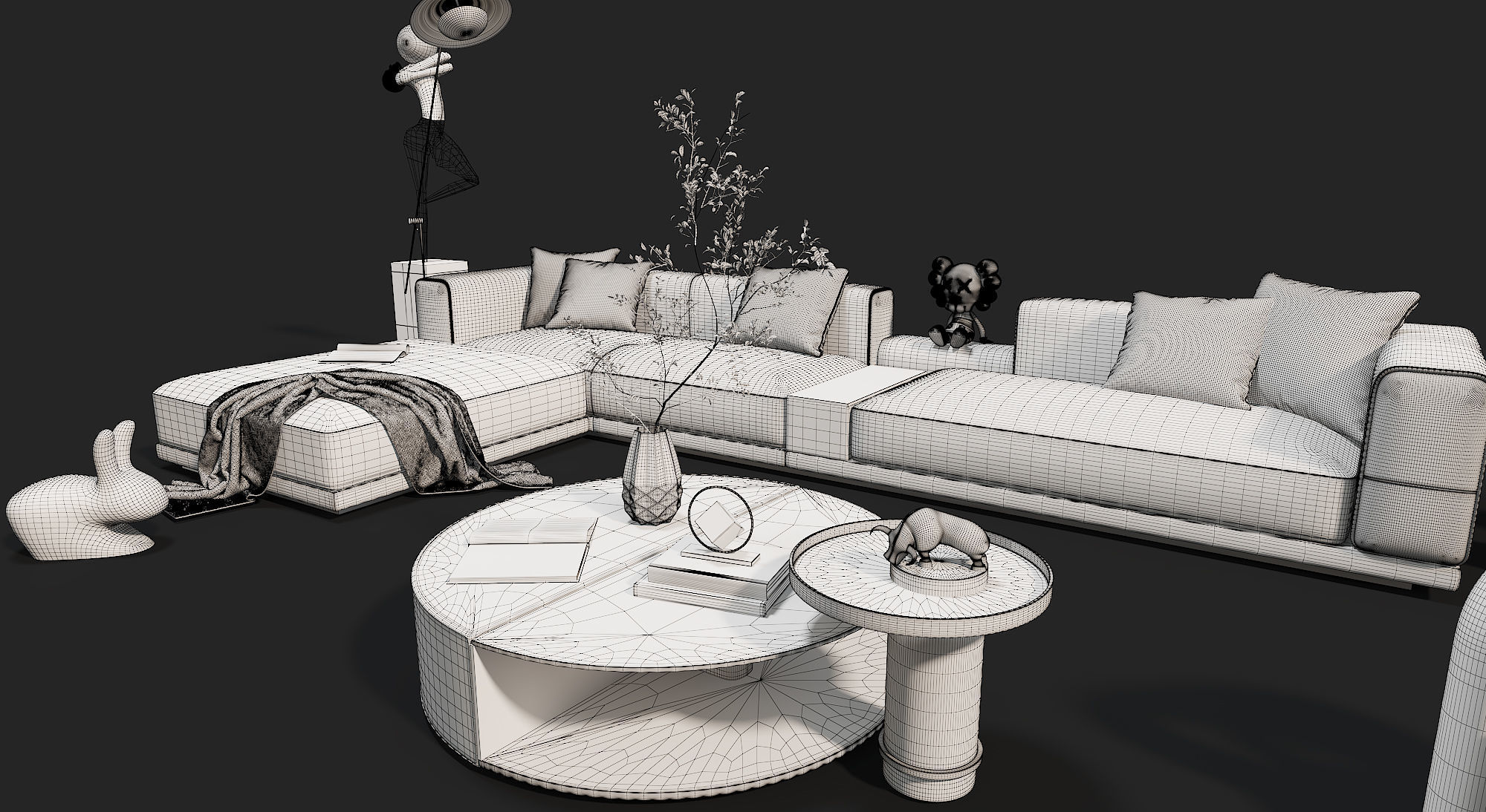 Modern fashion sofa 3D model 3D model_5
