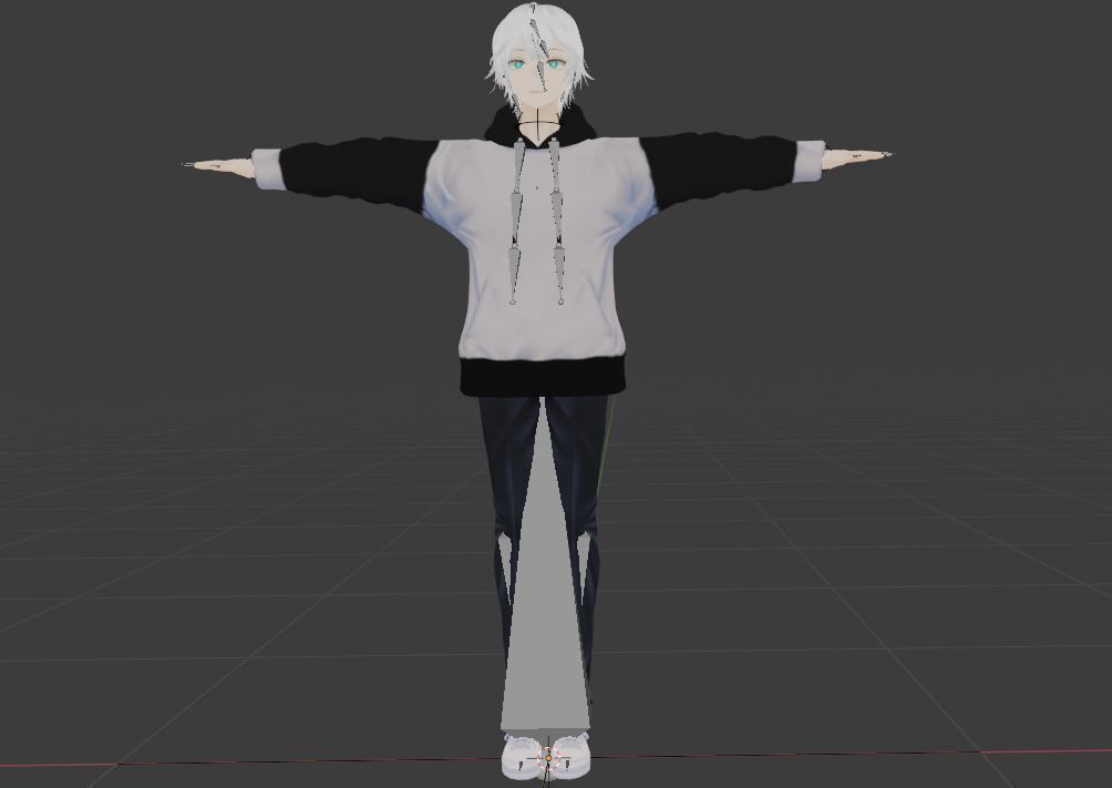 cute anime boy character c5 Low-poly 3D model_13