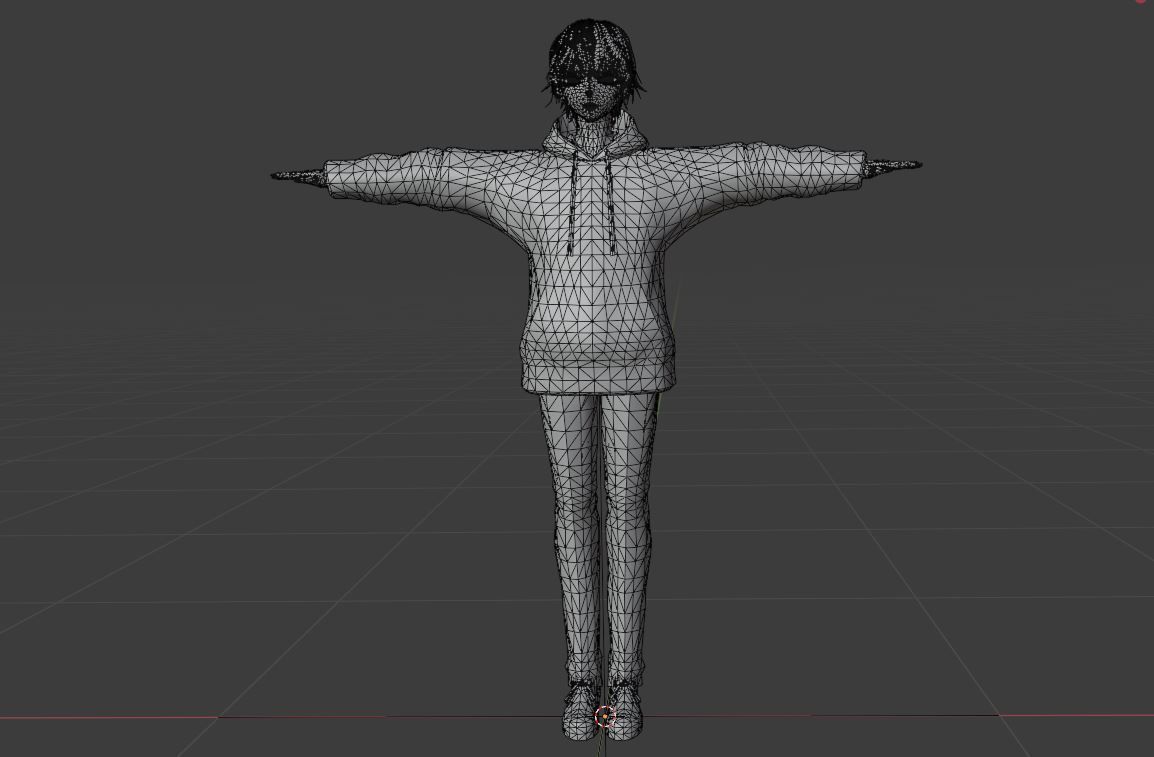cute anime boy character c5 Low-poly 3D model_10