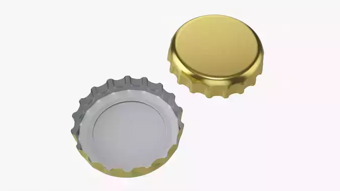 Beer cap 02 3D model