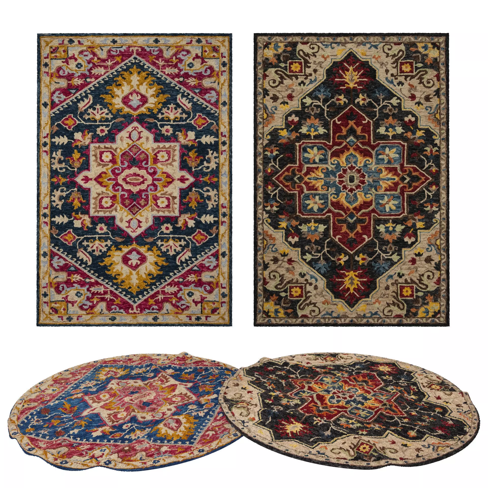 Rugs No 282 Low-poly 3D model_0