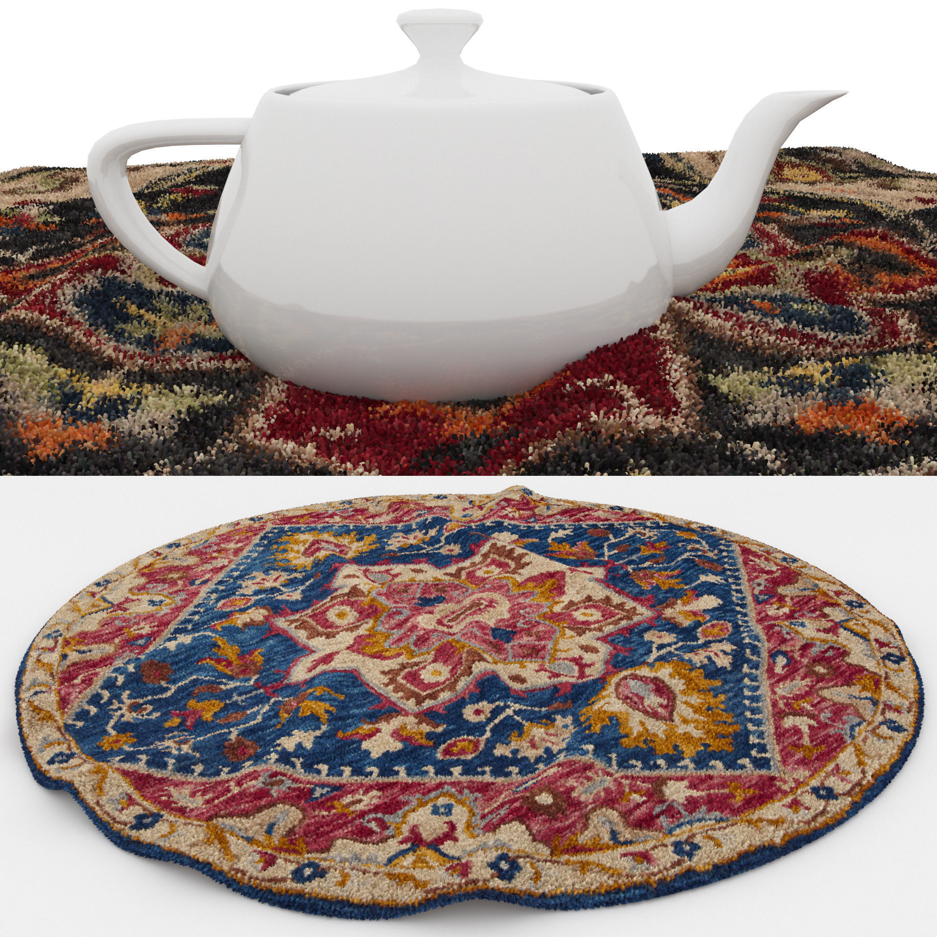 Rugs No 282 Low-poly 3D model_1