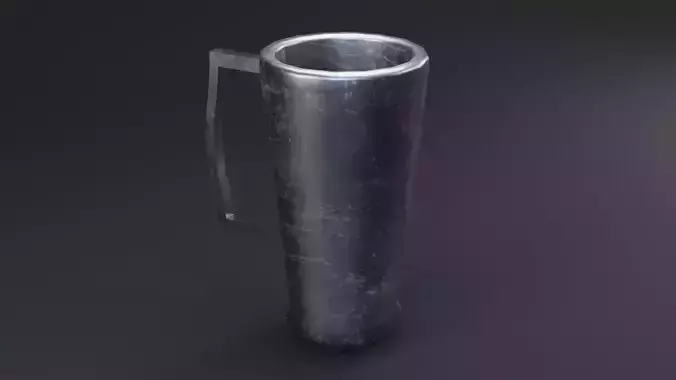 Medieval Glass Game Ready Low Poly 3D Model 