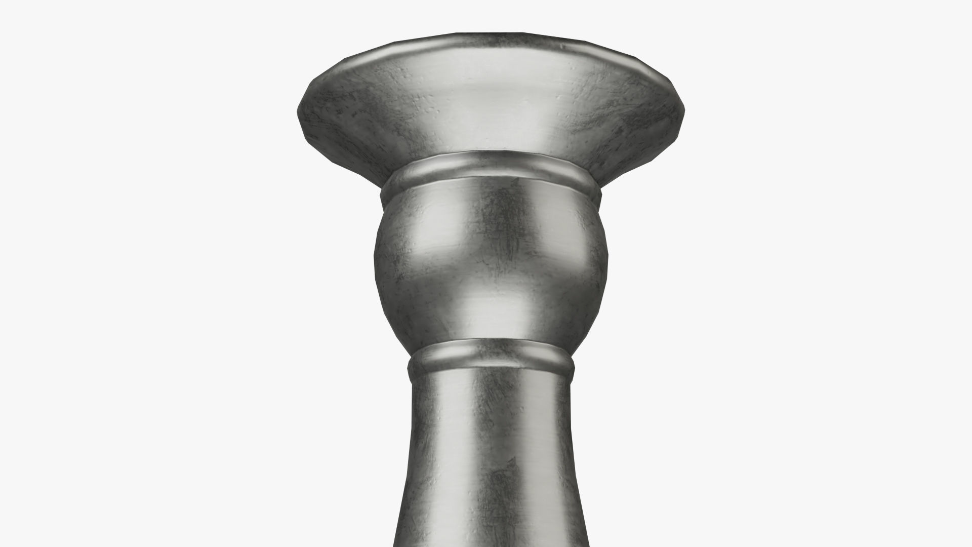 Candle Holder Low-poly 3D model_2