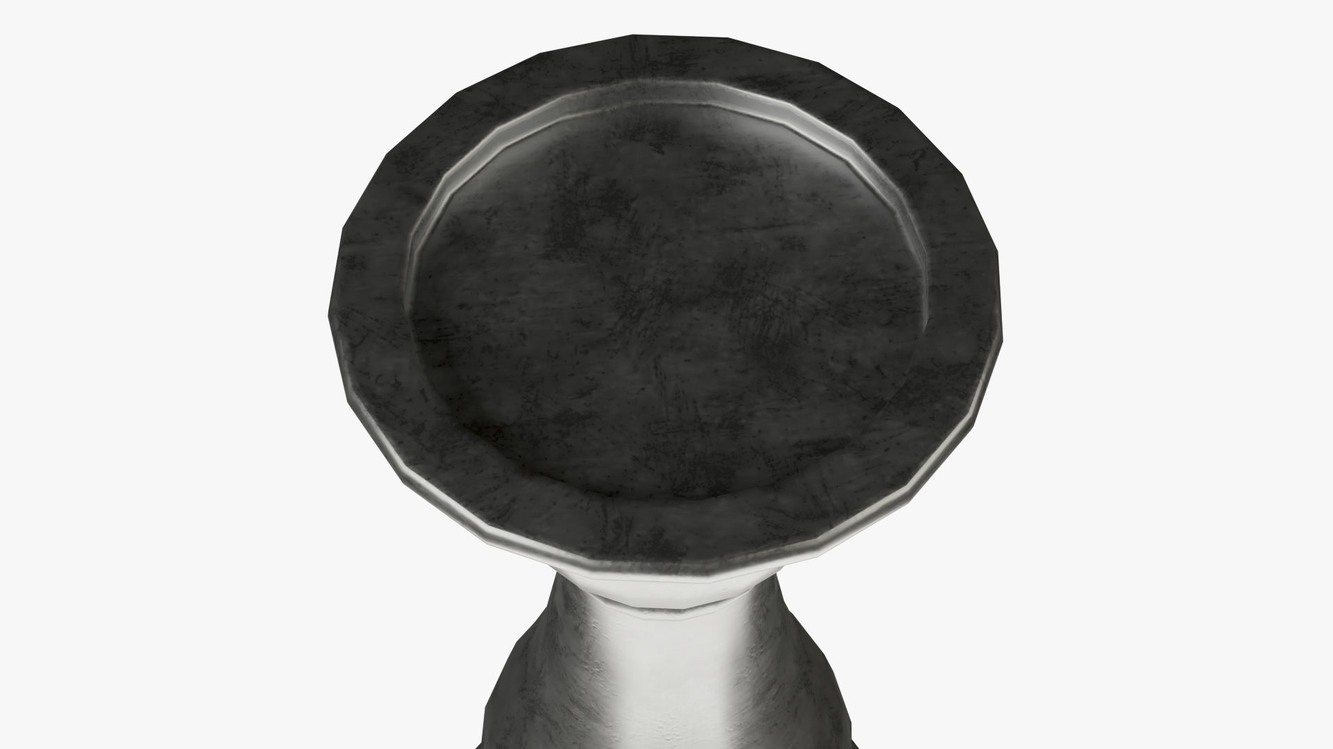 Candle Holder Low-poly 3D model_4