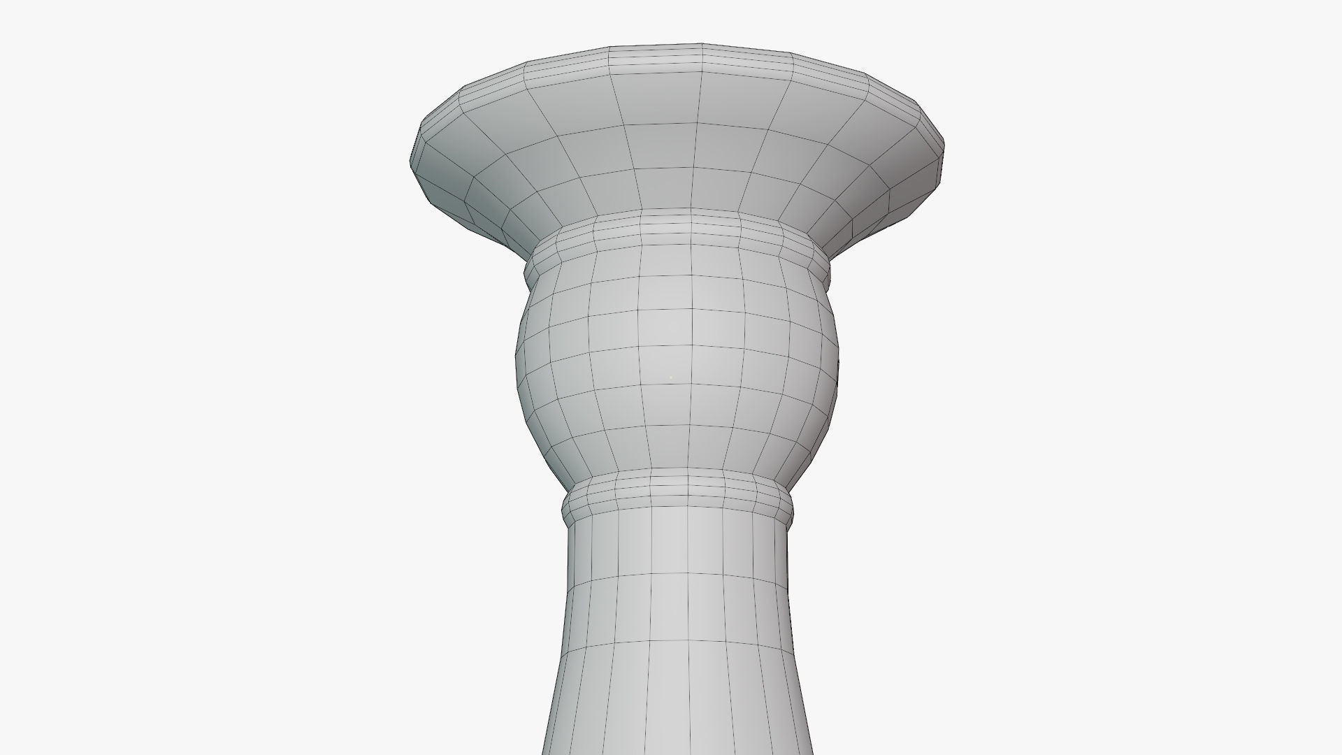 Candle Holder Low-poly 3D model_10