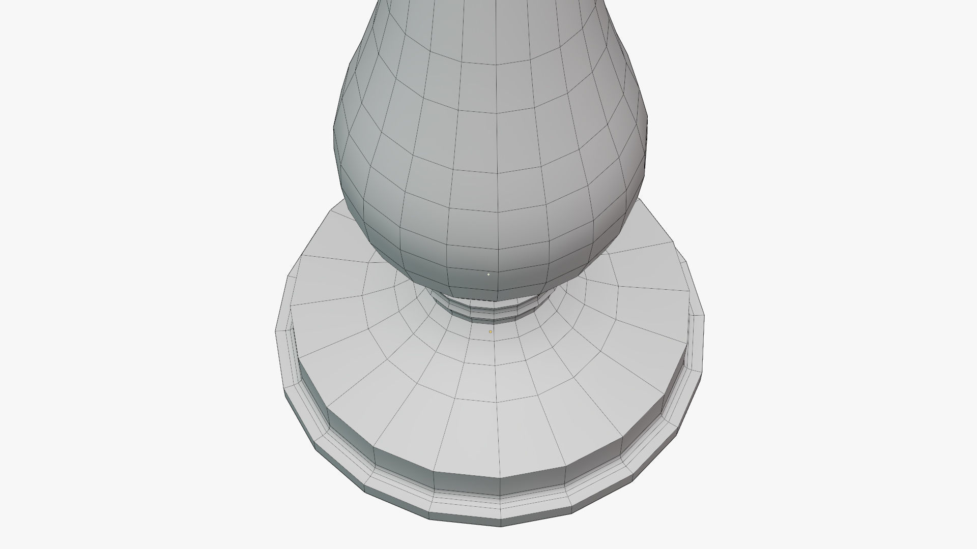 Candle Holder Low-poly 3D model_11