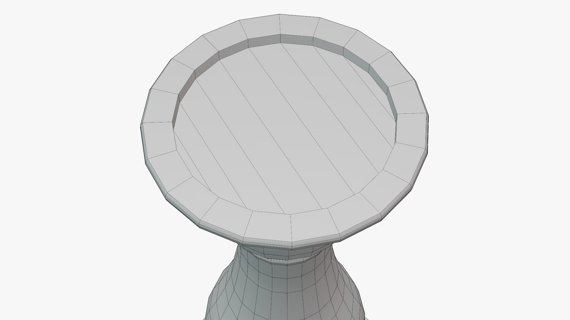 Candle Holder Low-poly 3D model_12