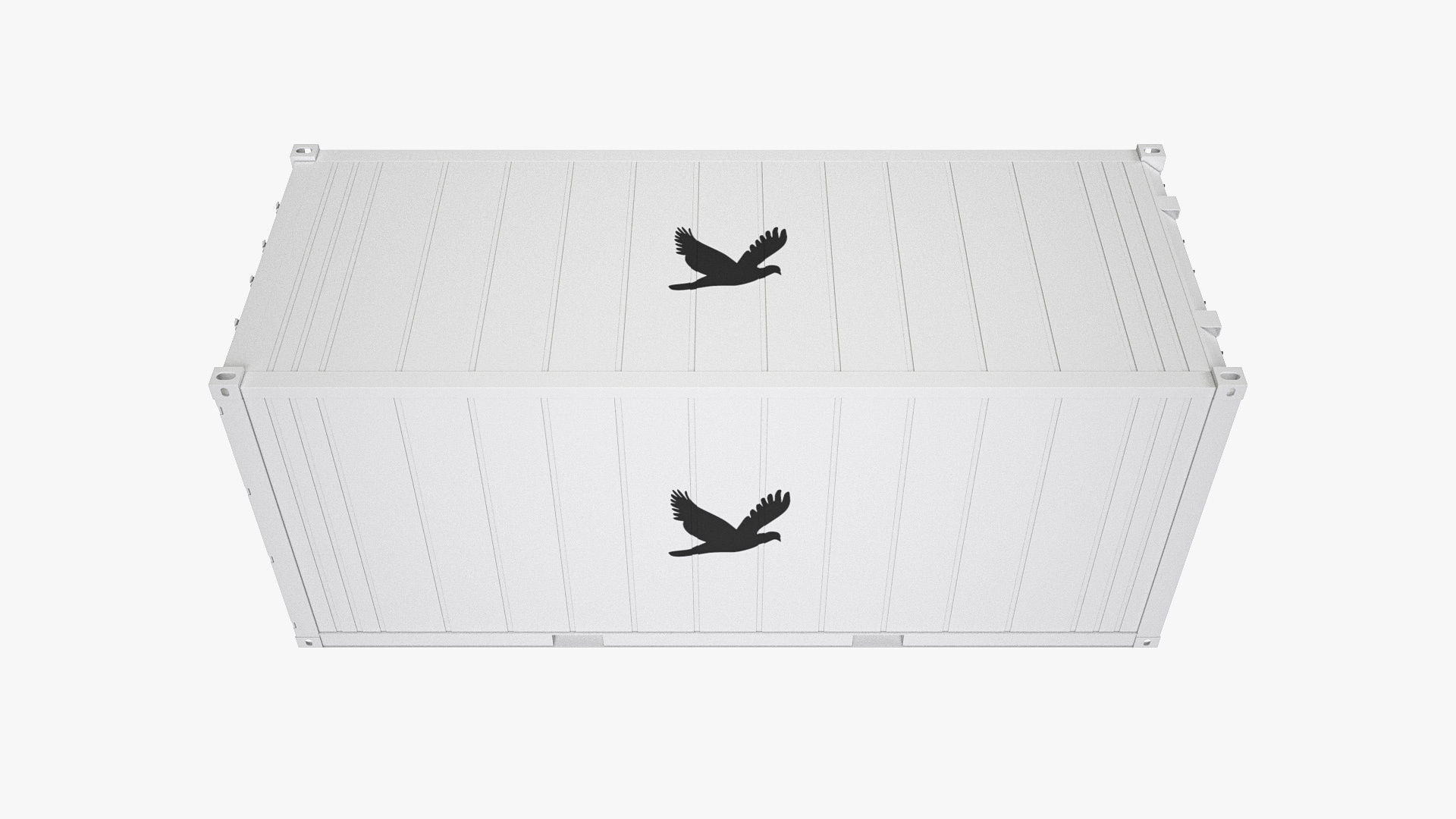 20 ft Refrigerated Shipping Container 3D model_5