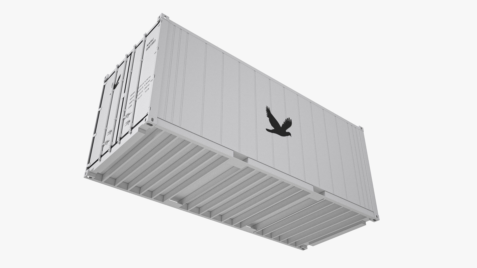 20 ft Refrigerated Shipping Container 3D model_4